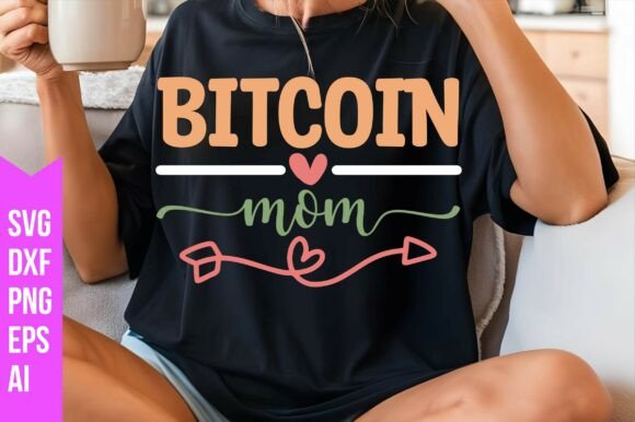 Bitcoin Mom Svg: Graphics for Creative Projects