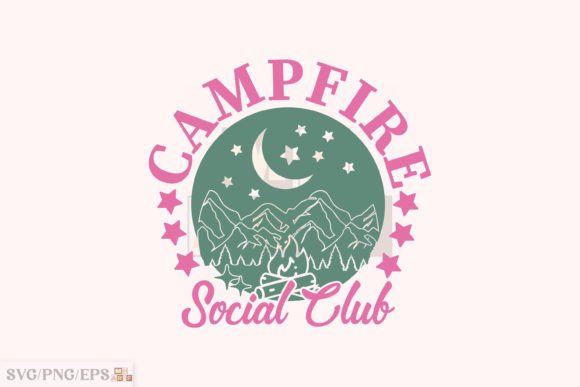 Campfire Social Club, Camping Summer SVG