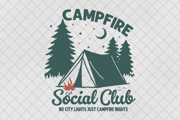 Campfire Social Club: Summer Camping PNG Graphics