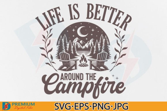 Campfire SVG: Graphics for T-Shirt Designs