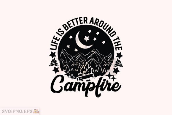 Camping Camper Camp Summer, Campfire SVG