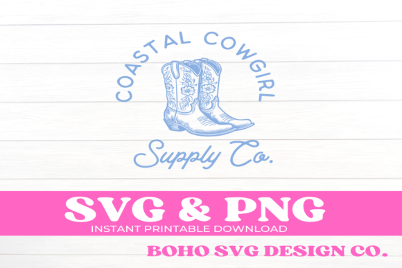 Coastal Cowgirl Svg Png Summer Western Graphics
