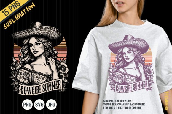 Cowgirl Summer Shirt SVG PNG Review