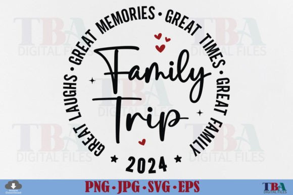 Family Trip 2024 SVG Summer Vacation PNG