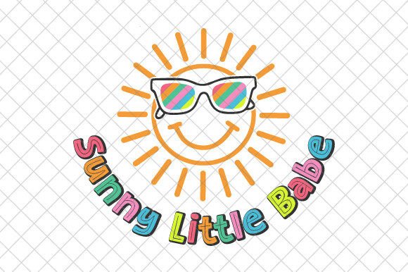 Girls Summer PNG, Sunny Little Babe SVG