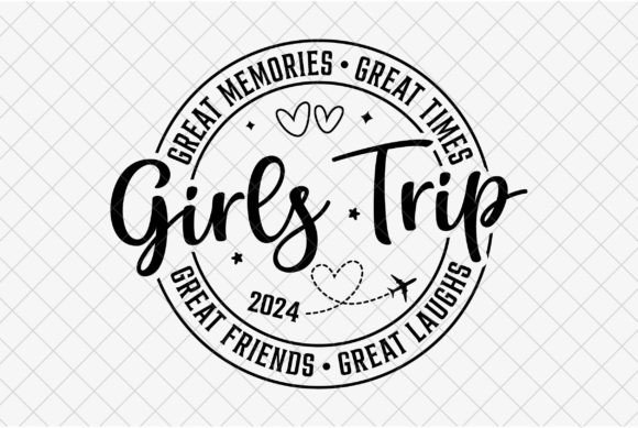Girls Trip SVG, Summer Vacation 2024 PNG