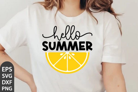 Hello Summer Svg, Hello Summer Lemon Svg