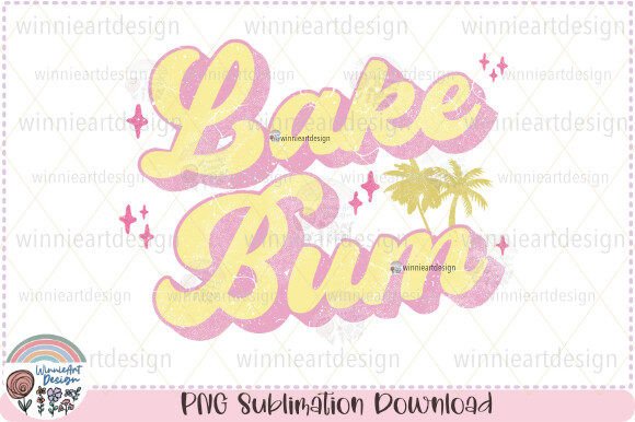 Lake Bum Retro Summer Beach Sublimation Graphics