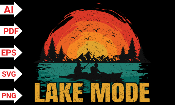 Lake Mode PNG Summer Vibes Graphics