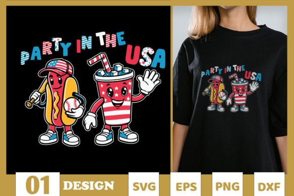 Party in the USA July 4th SVG for Branding