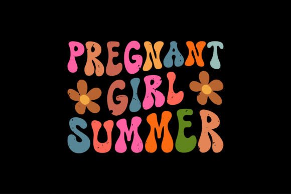 Pregnant Girl Summer Graphics