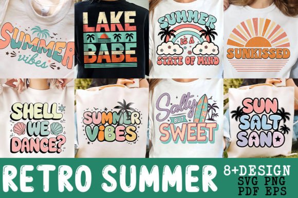 Retro Summer Beach Sublimation Bundle