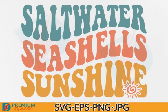 Saltwater Seashells Sunshine SVG for T-Shirt Designs