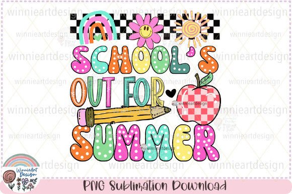 School’s Out For Summer Retro Teacher Graphics
