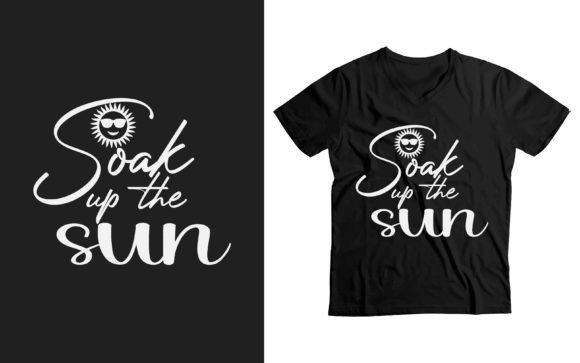 Soak Up the Sun Funny Summer Graphics T-Shirt Designs