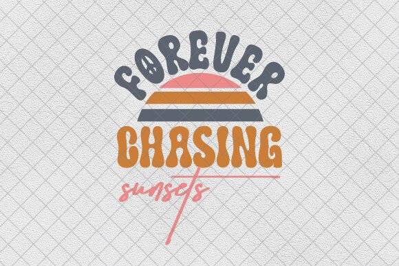 Summer Beach Forever Chasing Sunsets SVG