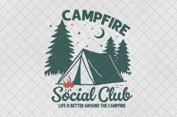 Summer Camping PNG for Graphics & T-Shirt Designs