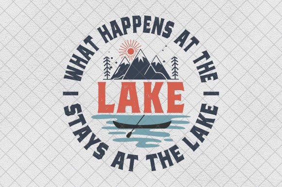 Summer Lake PNG, Vacation Camping SVG Graphics