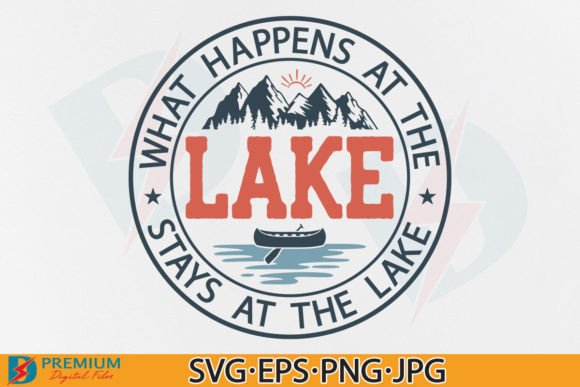Summer Lake SVG: Graphics for T-Shirt Designs
