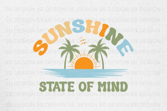 Summer Tshirt Sunshine State of Mind Graphics