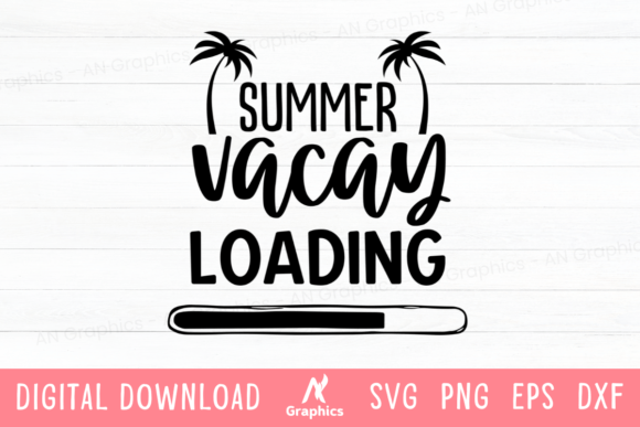 Summer Vacay Loading SVG Graphics