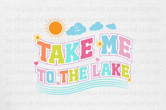 Take Me to the Lake Retro Summer Tshirt: Graphics and T-Shirt Designs