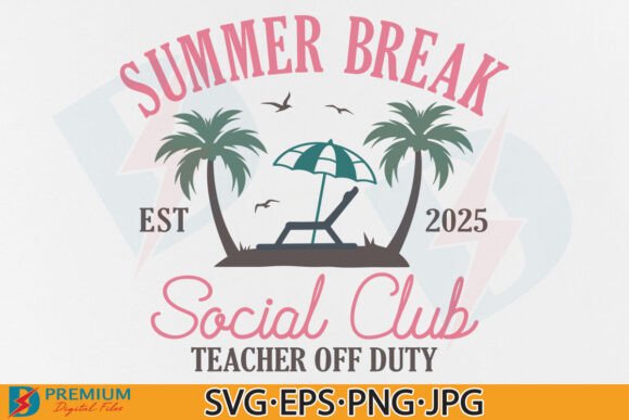 Teacher, Summer Break Social Club PNG